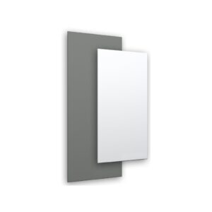 Szary panel ścienny duży, wymiary 900x347x2 mm