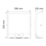 Suszarka do rąk MERIDA TURBO JET SLIM RED LINE, czerwona