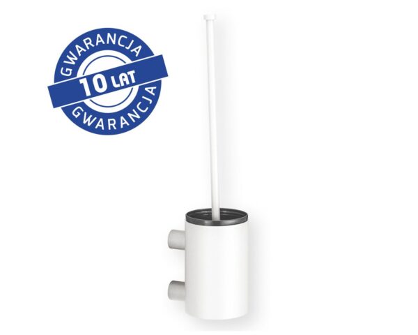 Szczotka do WC z uchwytem mocowanym do ściany, tuba krótka, MERIDA STELLA WHITE LINE, biały Szczotka do WC z uchwytem mocowanym do ściany, tuba krótka, MERIDA STELLA WHITE LINE, biały