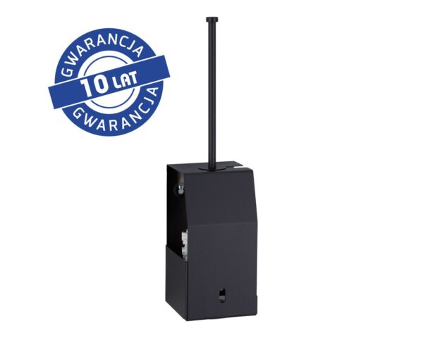 Szczotka do WC z uchwytem, mocowana do ściany MERIDA STELLA BLACK LINE, czarna Szczotka do WC z uchwytem, mocowana do ściany MERIDA STELLA BLACK LINE, czarna