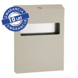 Pojemnik na podkładki na deskę sedesową MERIDA STELLA SILK GREY LINE, szary jedwabisty