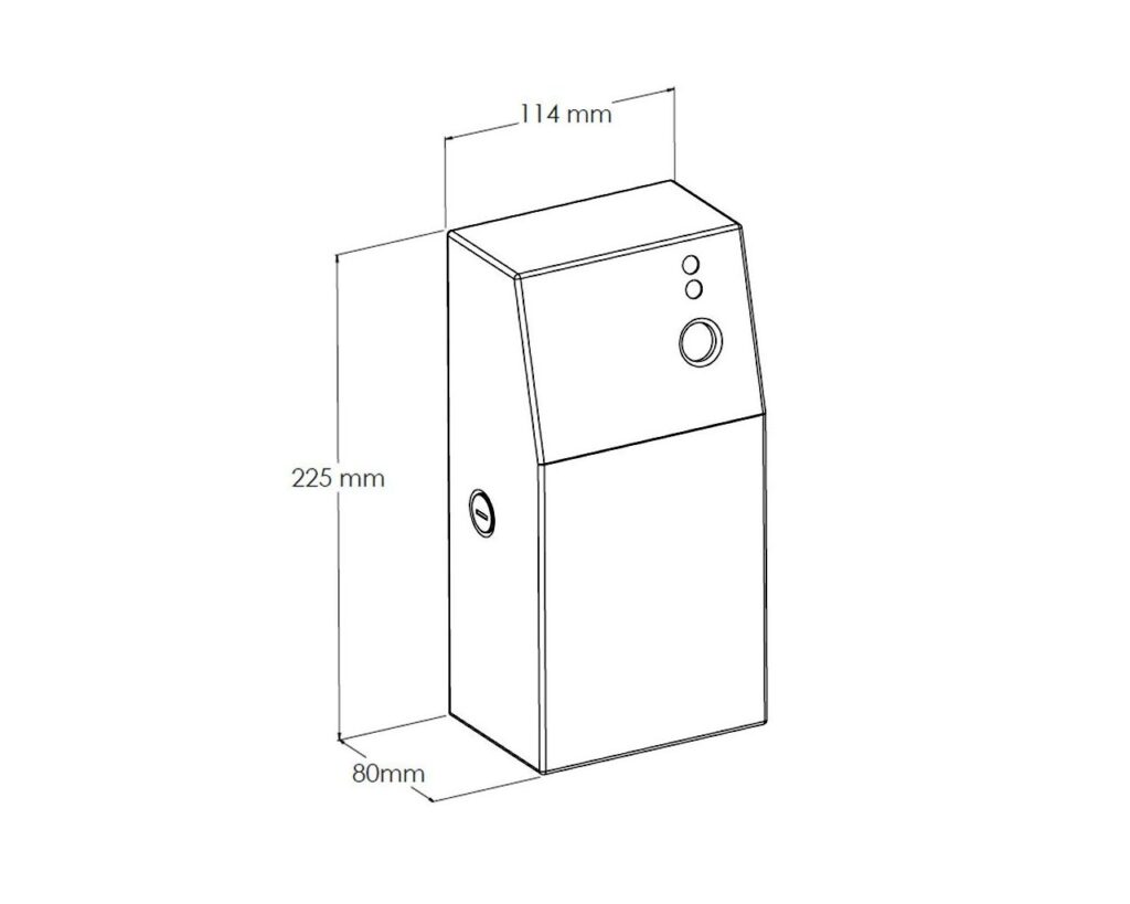 Obudowa odświeżaczy powietrza MERIDA STELLA SILK GREY LINE, szara jedwabista
