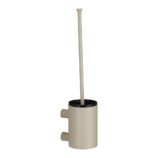 Szczotka do WC z uchwytem mocowanym do ściany, tuba krótka, MERIDA STELLA SILK GREY LINE, szara jedwabista