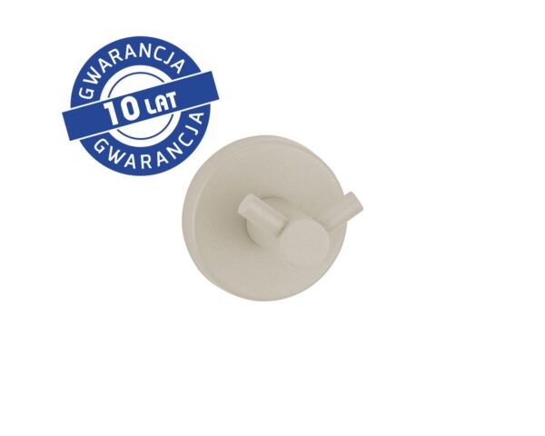 Wieszak podwójny MERIDA STELLA SILK GREY LINE, szary jedwabisty