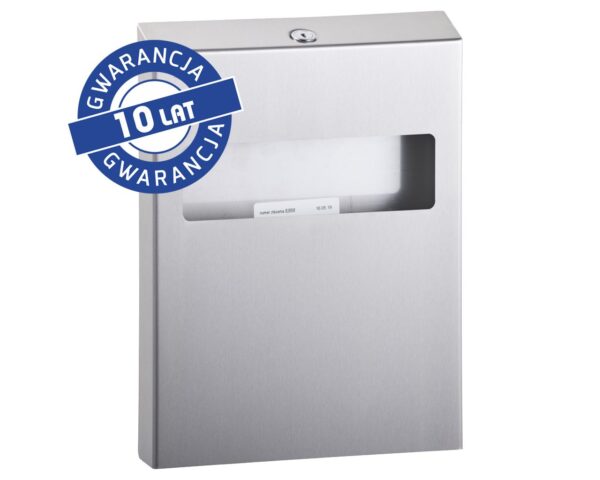 Pojemnik na podkładki na deskę sedesową MERIDA STELLA, pojemność 100 szt. papierowych podkładek, stal matowa Pojemnik na podkładki na deskę sedesową MERIDA STELLA, pojemność 100 szt. papierowych podkładek, stal matowa