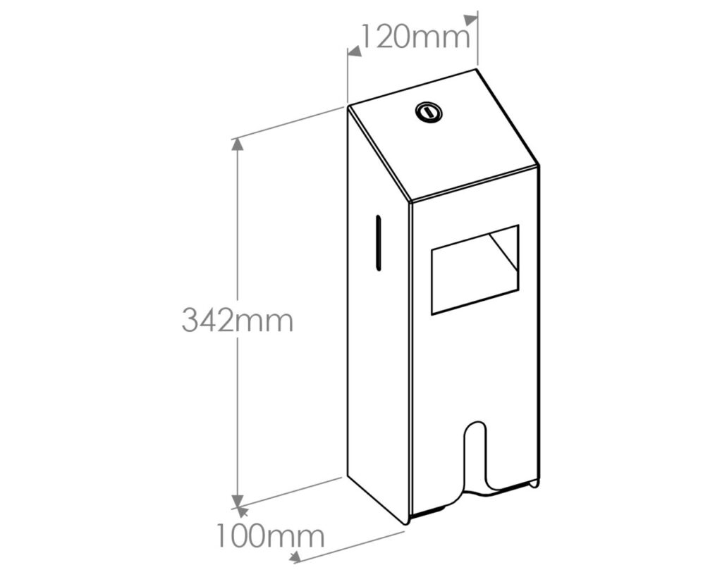 Pojemnik na tampony i podpaski MERIDA STELLA BLACK LINE, czarny