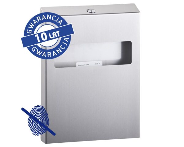 Pojemnik na podkładki na deskę sedesową MERIDA STELLA Anti-FingerPrint stal matowa z powłoką AFP