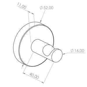 Wieszak kołkowy MERIDA STELLA RED LINE, czerwony