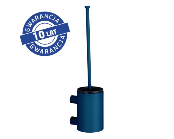Szczotka do WC z uchwytem mocowanym do ściany, tuba krótka, MERIDA STELLA BLUE LINE, niebieska Szczotka do WC z uchwytem mocowanym do ściany, tuba krótka, MERIDA STELLA BLUE LINE, niebieska