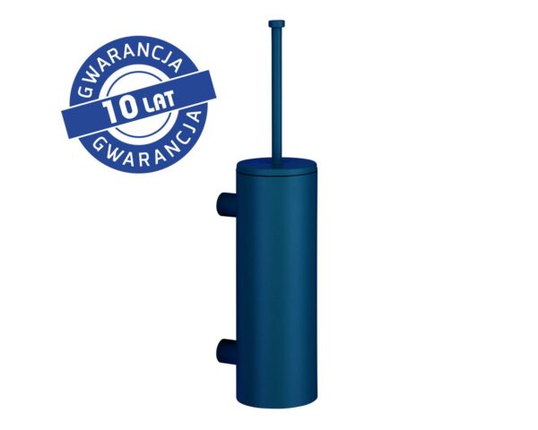 Szczotka do WC z uchwytem mocowanym do ściany, tuba z przykrywką, MERIDA STELLA BLUE LINE, niebieska Szczotka do WC z uchwytem mocowanym do ściany, tuba z przykrywką, MERIDA STELLA BLUE LINE, niebieska
