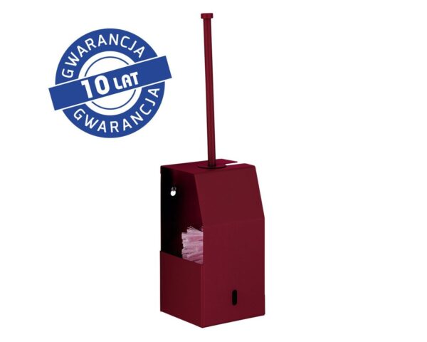 Szczotka do WC z uchwytem, mocowana do ściany MERIDA STELLA RED LINE, czerwona Szczotka do WC z uchwytem, mocowana do ściany MERIDA STELLA RED LINE, czerwona