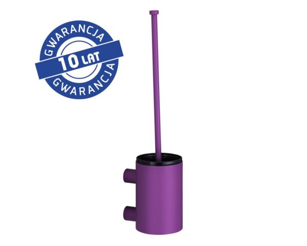 Szczotka do WC z uchwytem mocowanym do ściany, tuba krótka, MERIDA STELLA VIOLET LINE, fioletowa