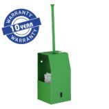 Szczotka do WC z uchwytem, mocowana do ściany MERIDA STELLA GREEN LINE, zielona