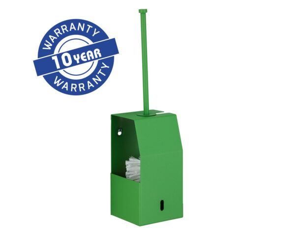 Szczotka do WC z uchwytem, mocowana do ściany MERIDA STELLA GREEN LINE, zielona