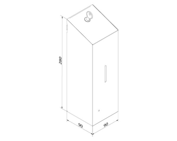 Bezdotykowy automatyczny dozownik mydła w pianie MERIDA STELLA AUTOMATIC SLIM Anti-FingerPrint, stal matowa z powłoką AFP Bezdotykowy automatyczny dozownik mydła w pianie MERIDA STELLA AUTOMATIC SLIM Anti-FingerPrint, stal matowa z powłoką AFP