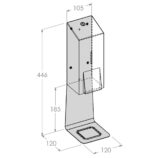 Dozownik mydła w pianie MERIDA STELLA RED LINE MAXI na jednorazowe wkłady 700 g, czerwony