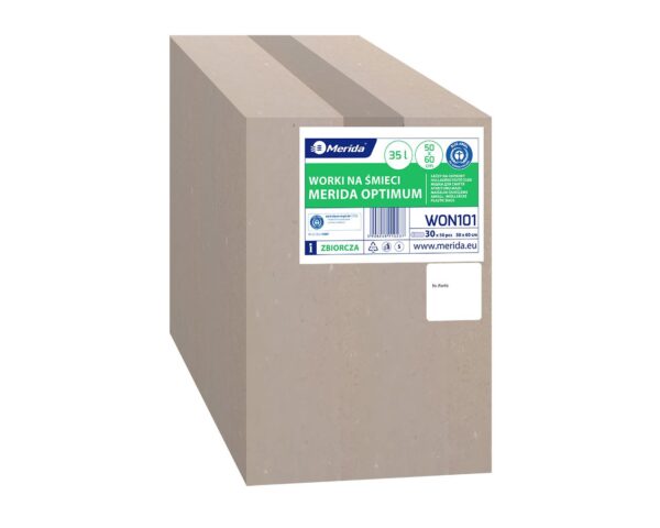 Worki na śmieci MERIDA OPTIMUM, 50 x 60 cm, pojemność 35 l, rolka 50 szt., NIEBIESKIE, HDPE/LDPE Worki na śmieci MERIDA OPTIMUM, 50 x 60 cm, pojemność 35 l, rolka 50 szt., NIEBIESKIE, HDPE/LDPE