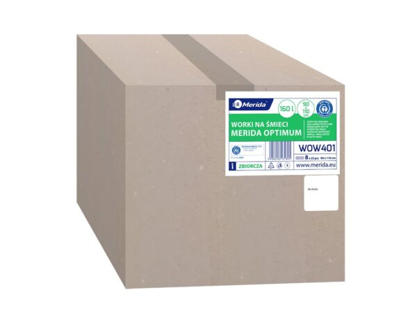 Worki na odpady BIO, MERIDA OPTIMUM, 90 x 110 cm, pojemność 160 l, rolka 25 szt., BRĄZOWE, LDPE Worki na odpady BIO, MERIDA OPTIMUM, 90 x 110 cm, pojemność 160 l, rolka 25 szt., BRĄZOWE, LDPE