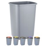 Kosz Quatro poj. 45 l, kolor srebrny