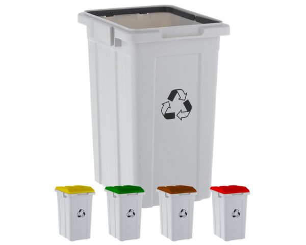 Kosz z tworzywa do segregacji mały 33 l