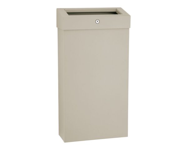 Kosz na odpady otwarty MERIDA STELLA SLIM SILK GREY LINE COMBO, pojemność 15 l, szary jedwabisty Kosz na odpady otwarty MERIDA STELLA SLIM SILK GREY LINE COMBO, pojemność 15 l, szary jedwabisty