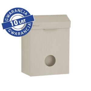 Kosz do damskich toalet MERIDA STELLA SILK GREY LINE z pojemnikiem na torebki higieniczne, pojemność 4,4 l, szary jedwabisty