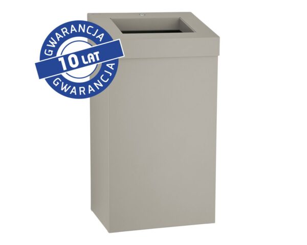 Kosz na odpady otwarty MERIDA STELLA STONE GREY LINE, pojemność 45 l, szary kamienny Kosz na odpady otwarty MERIDA STELLA STONE GREY LINE, pojemność 45 l, szary kamienny