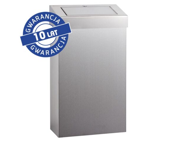 Kosz z uchylną pokrywą MERIDA STELLA SLIM, pojemność 27 l, stal matowa Kosz z uchylną pokrywą MERIDA STELLA SLIM, pojemność 27 l, stal matowa
