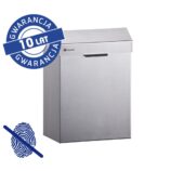 Kosz do damskich toalet MERIDA STELLA Anti-FingerPrint, 4,5 l, stal matowa z powłoką AFP