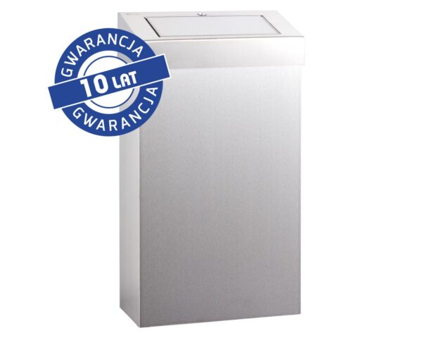 Kosz z uchylną pokrywą MERIDA STELLA SLIM, pojemność 27 l, stal polerowana Kosz z uchylną pokrywą MERIDA STELLA SLIM, pojemność 27 l, stal polerowana