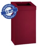 Kosz na odpady otwarty MERIDA STELLA RED LINE, pojemność 45 l, czerwony