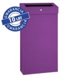 Kosz na odpady otwarty MERIDA STELLA SLIM VIOLET LINE COMBO, pojemność 15 l, fioletowy
