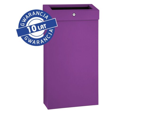 Kosz na odpady otwarty MERIDA STELLA SLIM VIOLET LINE COMBO, pojemność 15 l, fioletowy Kosz na odpady otwarty MERIDA STELLA SLIM VIOLET LINE COMBO, pojemność 15 l, fioletowy
