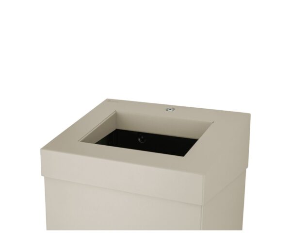 Kosz na odpady otwarty MERIDA STELLA SILK GREY LINE, pojemność 45 l, szary jedwabisty Kosz na odpady otwarty MERIDA STELLA SILK GREY LINE, pojemność 45 l, szary jedwabisty