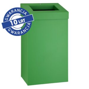 Kosz na odpady otwarty MERIDA STELLA GREEN LINE, pojemność 45 l, zielony