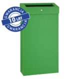 Kosz na odpady otwarty MERIDA STELLA SLIM GREEN LINE COMBO, pojemność 15 l, zielony