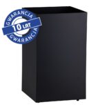 Kosz podblatowy na kółkach MERIDA STELLA BLACK LINE, pojemność 60 l, czarny