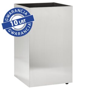 Kosz podblatowy na kółkach MERIDA STELLA, pojemność 60 l, stal matowa