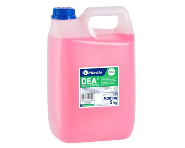 Mydło w płynie MERIDA DEA różowe, kanister 5 kg