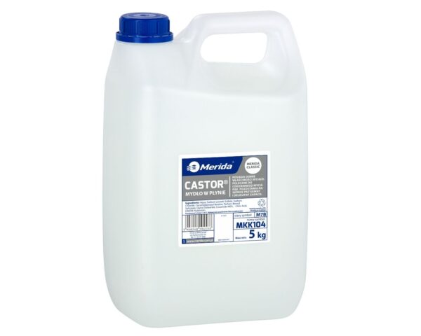 Mydło w płynie MERIDA CASTOR białe, kanister 5 kg Mydło w płynie MERIDA CASTOR białe, kanister 5 kg