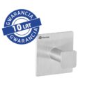 Wieszak pojedynczy KWADRAT matowy, jednopunktowe mocowanie, matowy