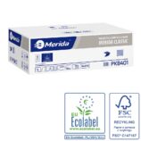 Pojemnik na papier toaletowy w listkach MERIDA ONE za 1 zł netto przy zakupie 2 kartonów papierów toaletowych MERIDA CLASSIC PKB401 (18 000 listków)