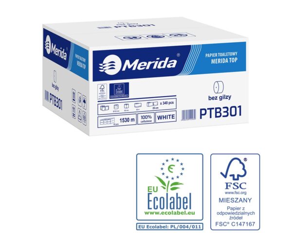 Pojemnik na cztery rolki papieru toaletowego bez gilzy MERIDA HARMONY za 75 zł netto przy zakupie 2 kartonów papiery toaletowego MERIDA TOP PTB301 (36 x 85 m = 3060 m, 12 240 listków) Pojemnik na cztery rolki papieru toaletowego bez gilzy MERIDA HARMONY za 75 zł netto przy zakupie 2 kartonów papiery toaletowego MERIDA TOP PTB301 (36 x 85 m = 3060 m, 12 240 listków)
