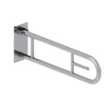 Poręcz uchylna łukowa 750 mm, z uchwytem na papier toaletowy