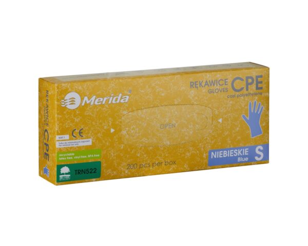 Rękawice hybrydowe antypoślizgowe niebieskie, opakowanie 200 szt., rozmiar S