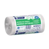 Worki na śmieci MERIDA OPTIMUM, 50 x 60 cm, pojemność 35 l, rolka 50 szt., BIAŁE, HDPE/LDPE