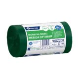 Worki na śmieci MERIDA OPTIMUM, 60 x 90 cm, pojemność 70 l, rolka 50 szt., ZIELONE, HDPE/LDPE