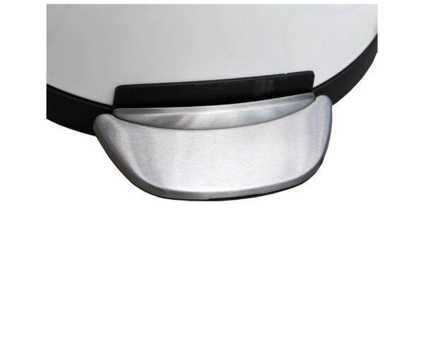 Kosz pedałowy TOP SILENT LUNA, pojemność 30 l, metalowy, biały Kosz pedałowy TOP SILENT LUNA, pojemność 30 l, metalowy, biały