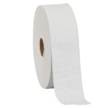 Papier toaletowy MERIDA CLASSIC , biały, średnica 28 cm, długość 480 m, jednowarstwowy, zgrzewka 6 szt., ECOLABEL