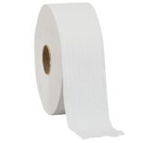 Papier toaletowy MERIDA CLASSIC , biały, średnica 23 cm, długość 340 m, jednowarstwowy, zgrzewka 6 szt., ECOLABEL